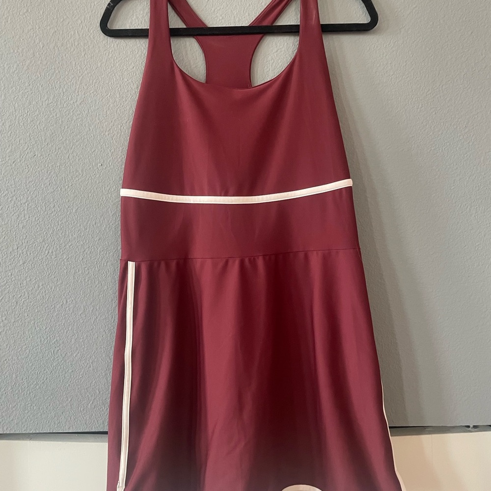Maroon Athletic Mini Dress